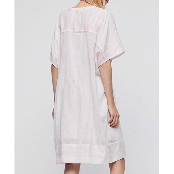 AllSaints ISME Boho Tie Dye Gauzy Lightweight Dress Swim Cover S Pink $135 - Picture 4 of 9